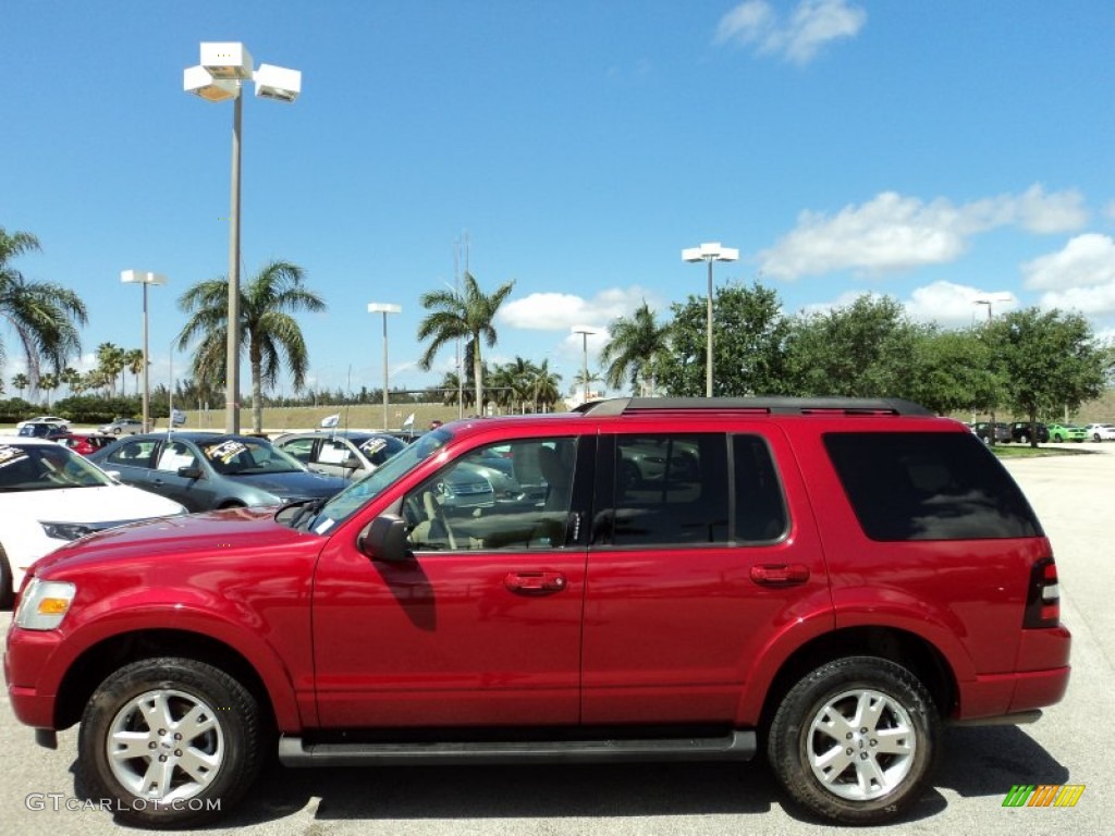 Sangria Red Metallic 2009 Ford Explorer XLT Exterior Photo #80221591