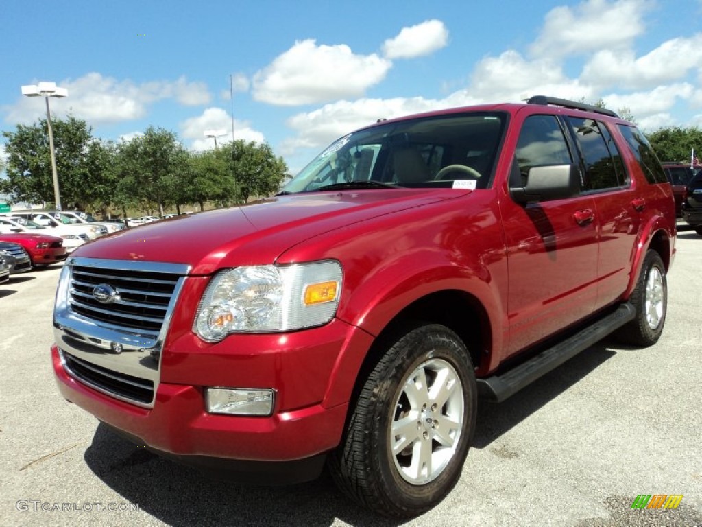 Sangria Red Metallic 2009 Ford Explorer XLT Exterior Photo #80221603