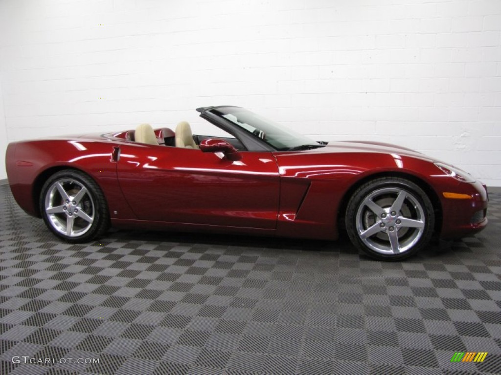 2006 Corvette Convertible - Monterey Red Metallic / Cashmere Beige photo #14