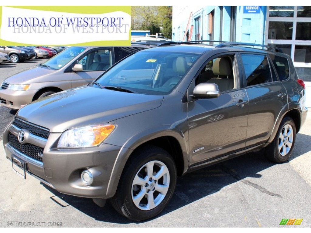 2010 RAV4 Limited V6 4WD - Pyrite Metallic / Ash Gray photo #1