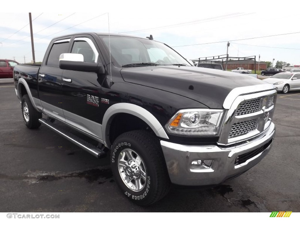 Black 2013 Ram 2500 Laramie Crew Cab 4x4 Exterior Photo #80223289
