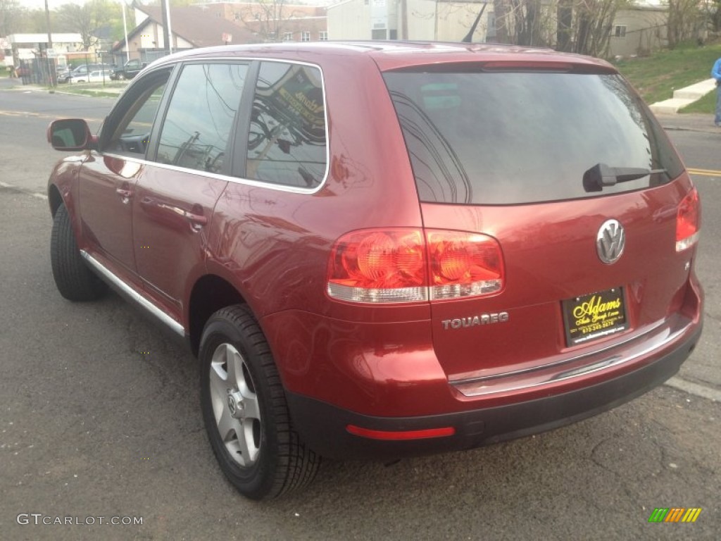 2006 Touareg V6 - Colorado Red Metallic / Pure Beige photo #6