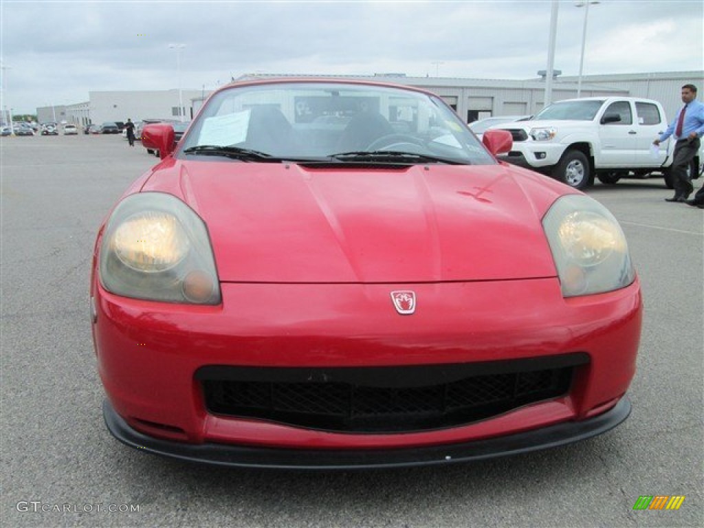 2001 MR2 Spyder Roadster - Absolutely Red / Red photo #2