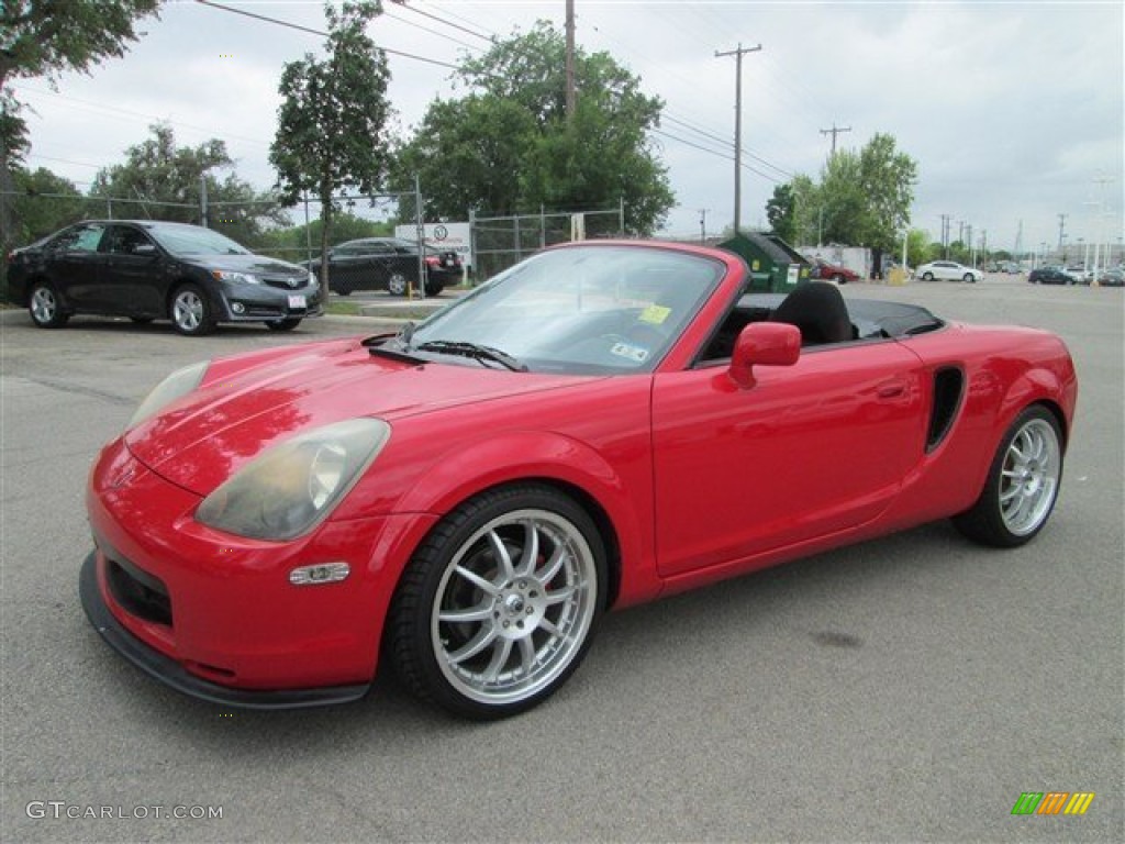 Absolutely Red 2001 Toyota MR2 Spyder Roadster Exterior Photo #80224651