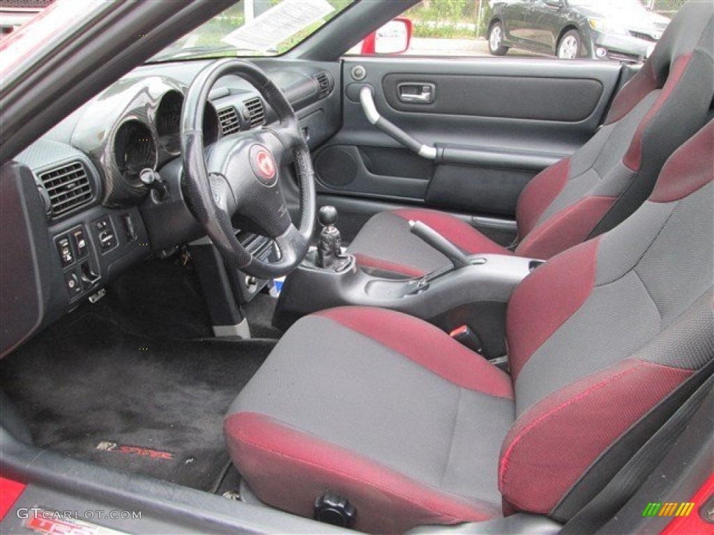 Red Interior 2001 Toyota MR2 Spyder Roadster Photo #80224669