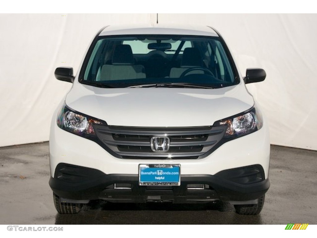 2013 CR-V LX - White Diamond Pearl / Gray photo #2