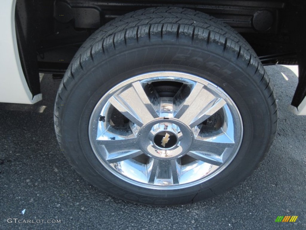 2013 Silverado 1500 LTZ Crew Cab 4x4 - White Diamond Tricoat / Light Cashmere/Dark Cashmere photo #6