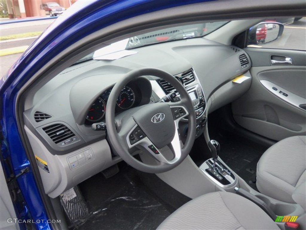 2013 Accent GLS 4 Door - Marathon Blue / Gray photo #8