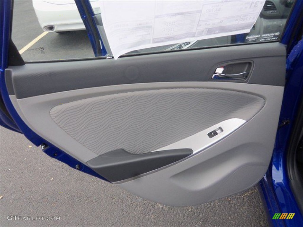 2013 Accent GLS 4 Door - Marathon Blue / Gray photo #10