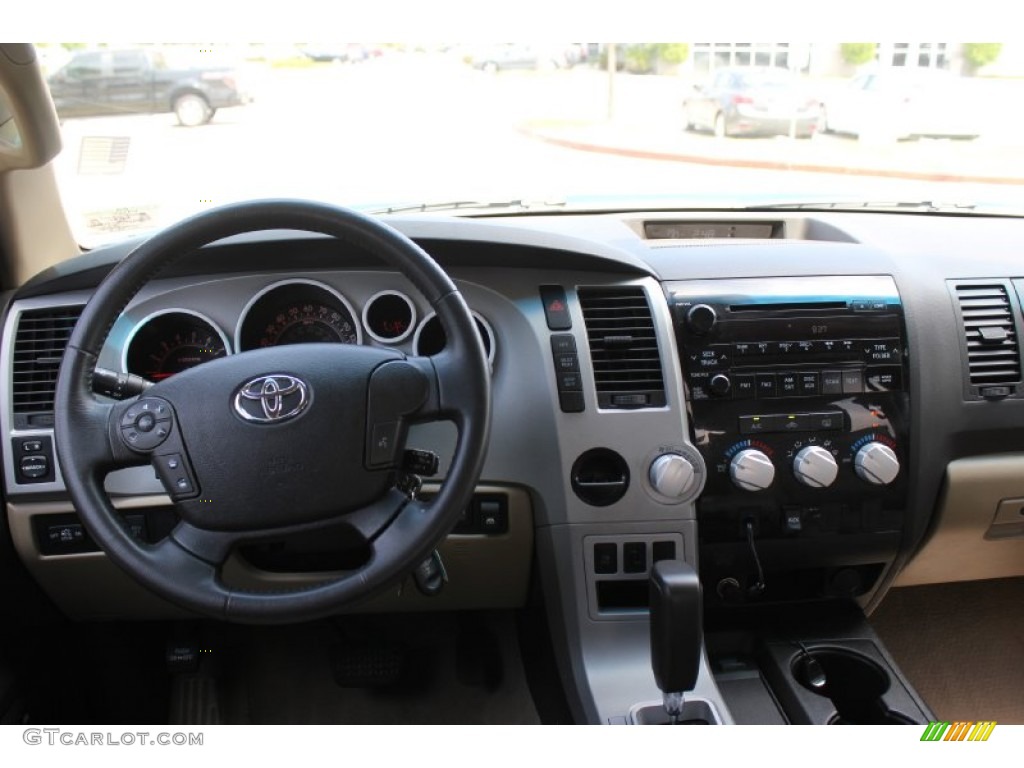 2008 Tundra Texas Edition CrewMax - Blue Streak Metallic / Beige photo #24