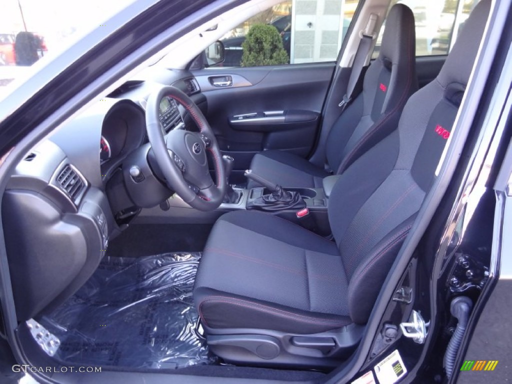 WRX Carbon Black Interior 2013 Subaru Impreza WRX 4 Door Photo #80230199
