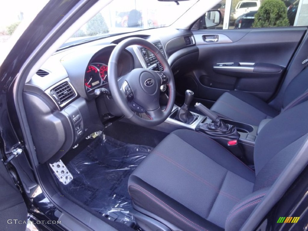 WRX Carbon Black Interior 2013 Subaru Impreza WRX 4 Door Photo #80230215