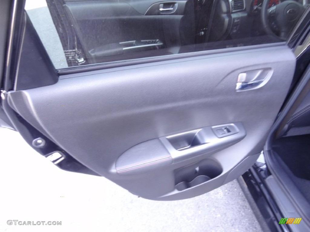 2013 Subaru Impreza WRX 4 Door WRX Carbon Black Door Panel Photo #80230469