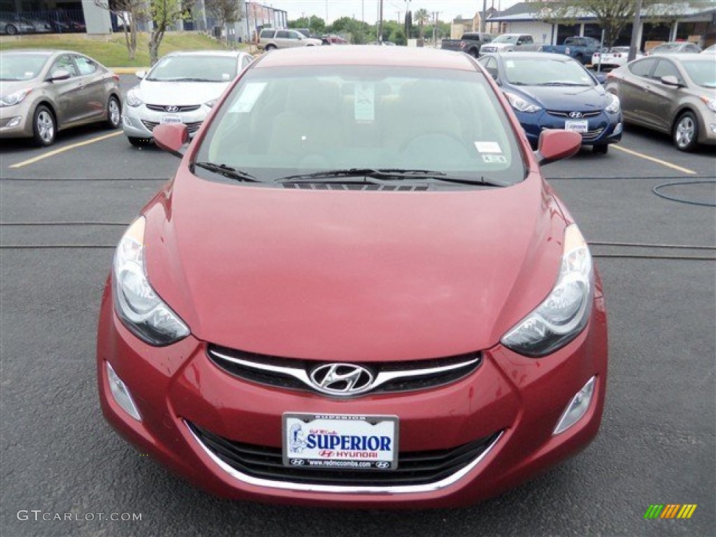 2013 Elantra GLS - Sparkling Ruby / Beige photo #1