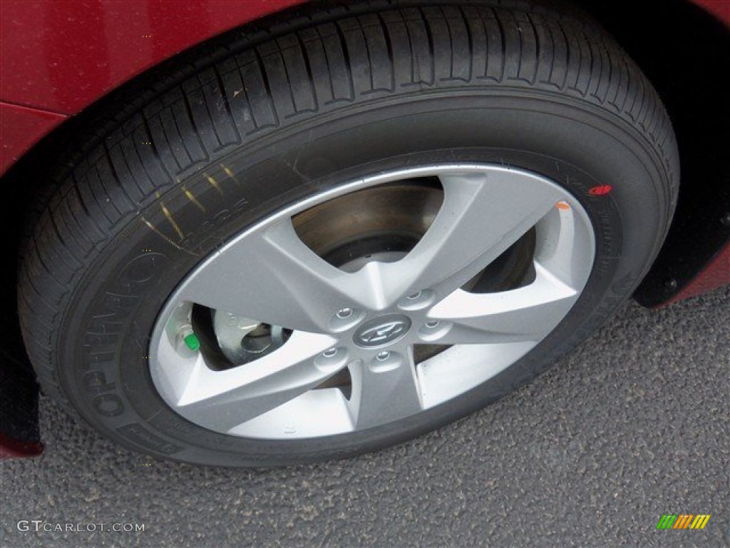 2013 Elantra GLS - Sparkling Ruby / Beige photo #3