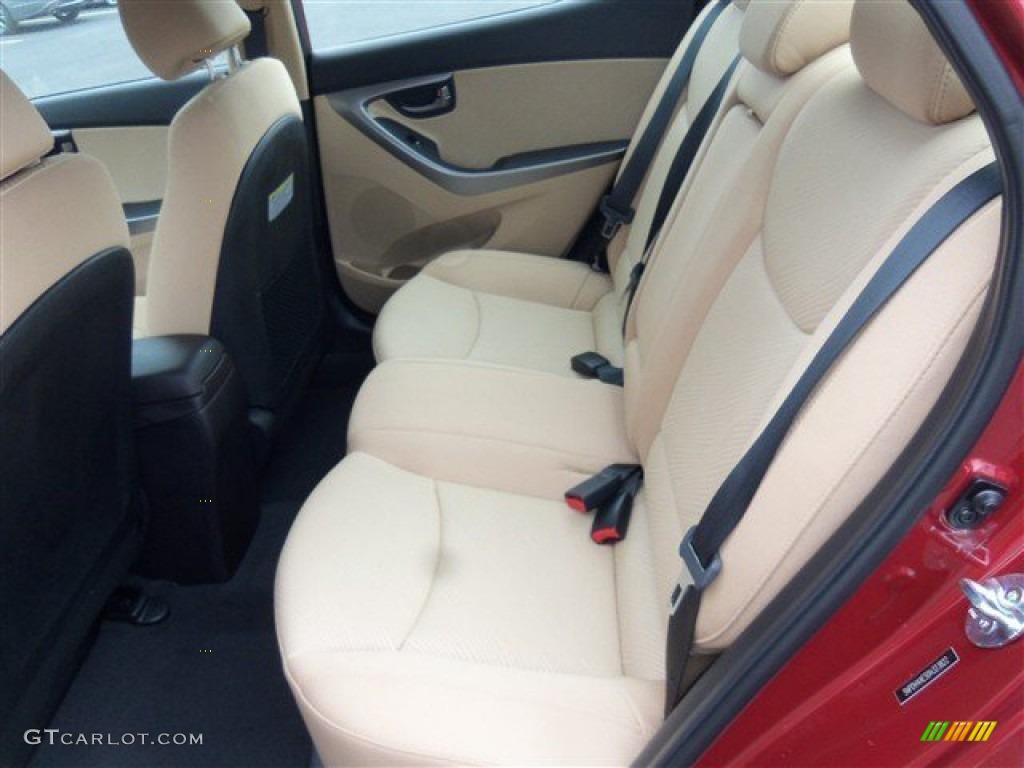 2013 Elantra GLS - Sparkling Ruby / Beige photo #11