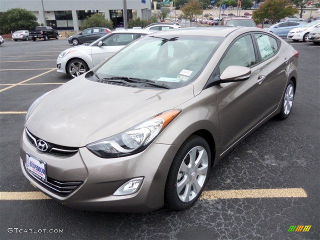 2013 Elantra Limited - Desert Bronze / Beige photo #2