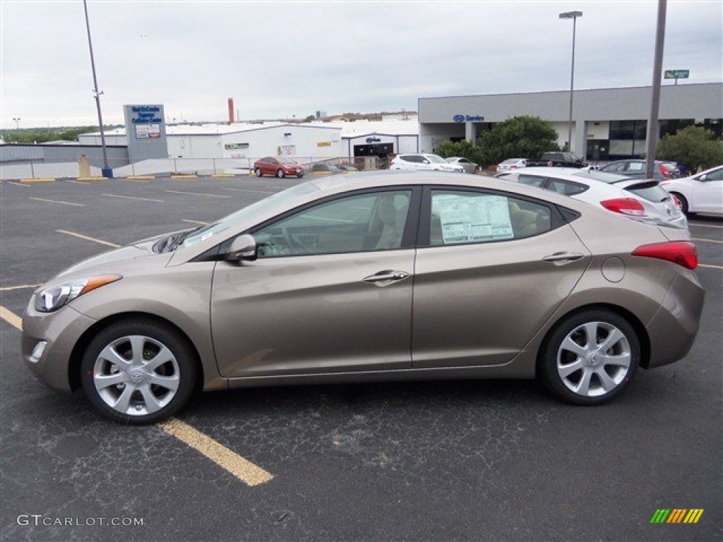 2013 Elantra Limited - Desert Bronze / Beige photo #6