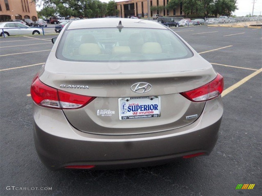 2013 Elantra Limited - Desert Bronze / Beige photo #8