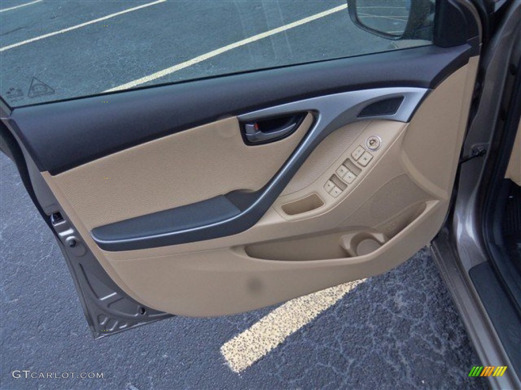 2013 Elantra Limited - Desert Bronze / Beige photo #10