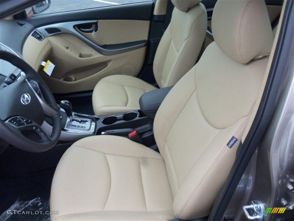 2013 Elantra Limited - Desert Bronze / Beige photo #12