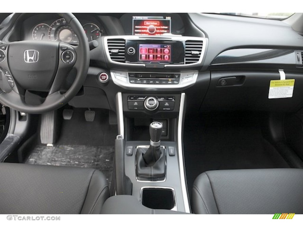 2013 Honda Accord EX-L V6 Sedan Black Dashboard Photo #80232860