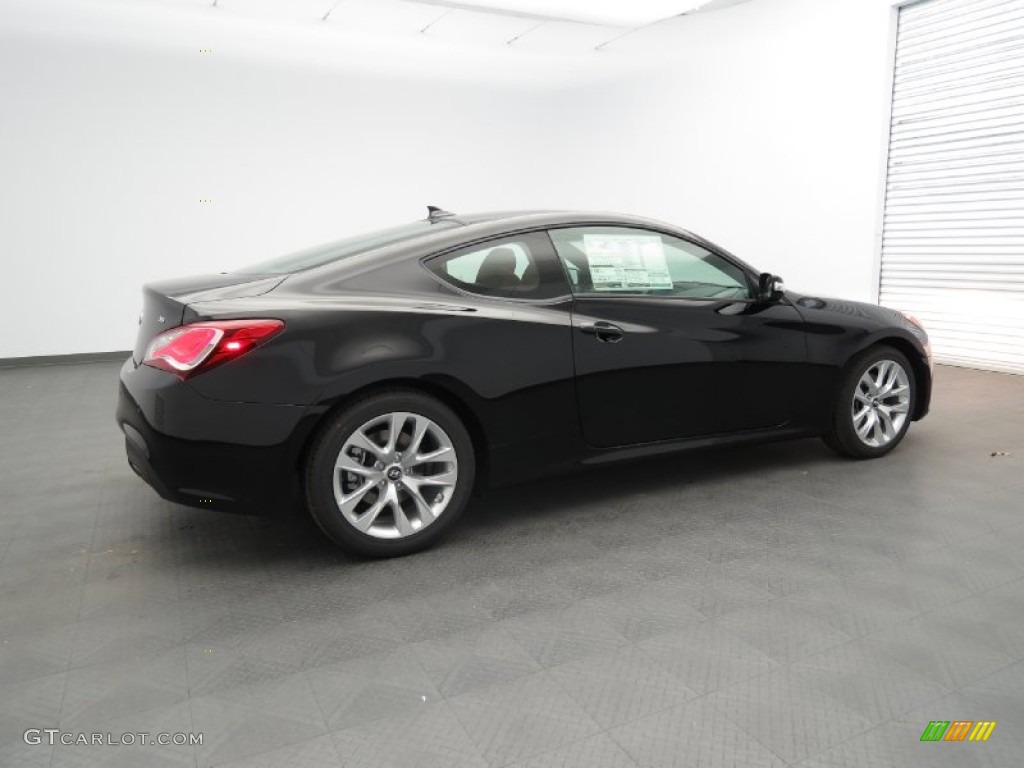 2013 Genesis Coupe 3.8 Grand Touring - Black Noir Pearl / Tan Leather photo #2