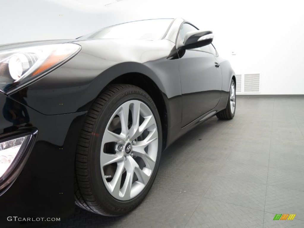 2013 Genesis Coupe 3.8 Grand Touring - Black Noir Pearl / Tan Leather photo #6