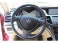 Parchment 2013 Acura TSX Technology Steering Wheel