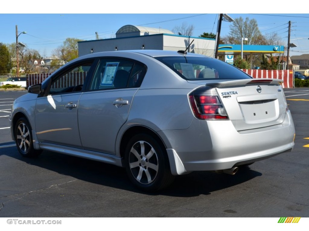 2012 Sentra 2.0 SR - Brilliant Silver Metallic / Charcoal photo #5