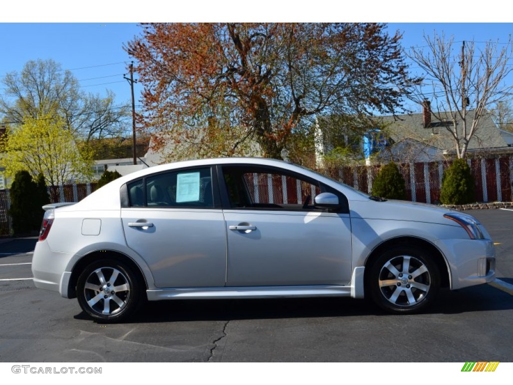 2012 Sentra 2.0 SR - Brilliant Silver Metallic / Charcoal photo #8