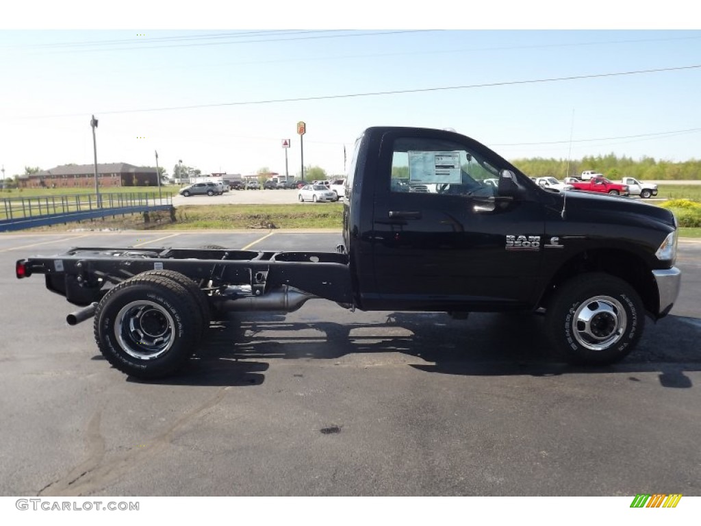 2013 3500 Tradesman Regular Cab Chassis - Black / Black/Diesel Gray photo #4