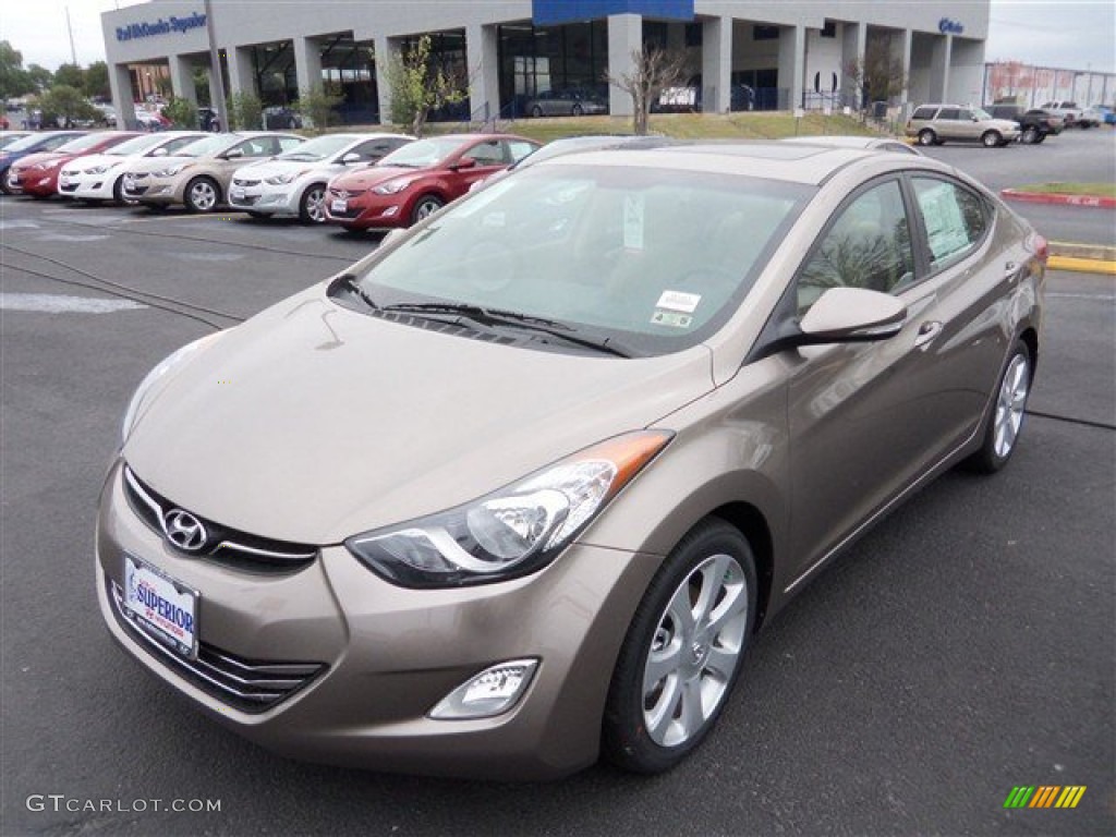 2013 Elantra Limited - Desert Bronze / Beige photo #2