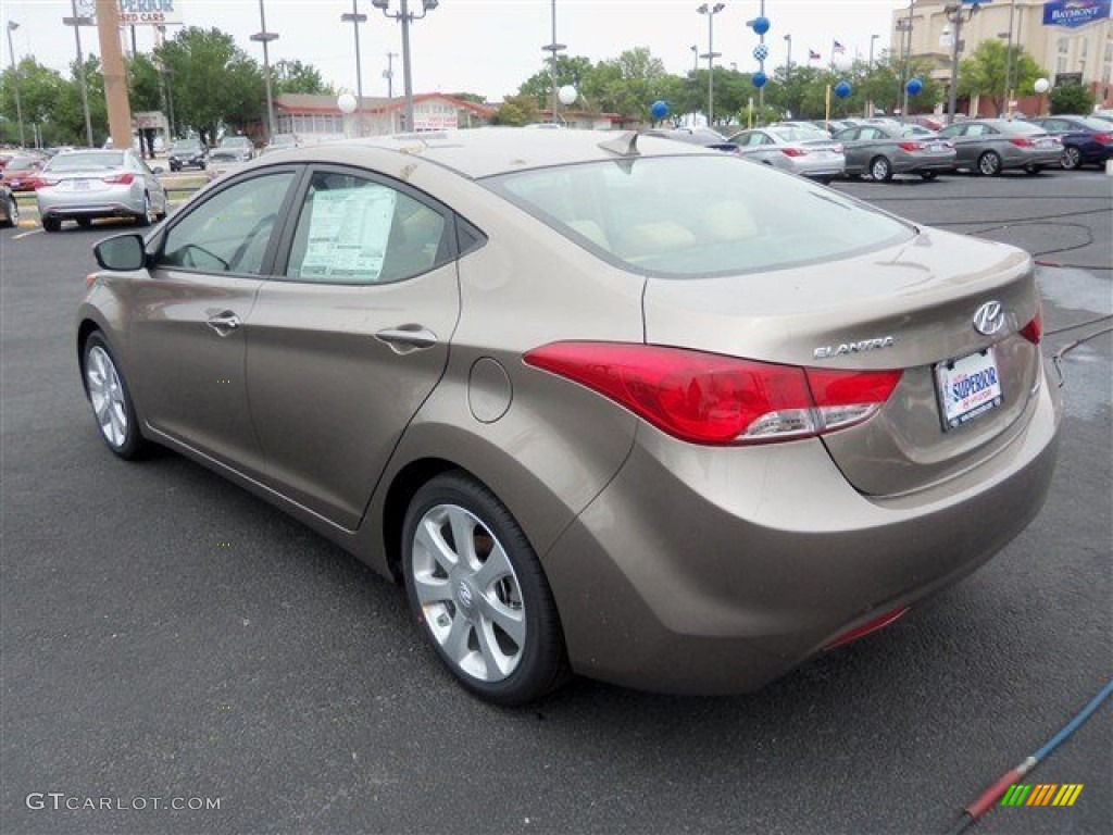 2013 Elantra Limited - Desert Bronze / Beige photo #7