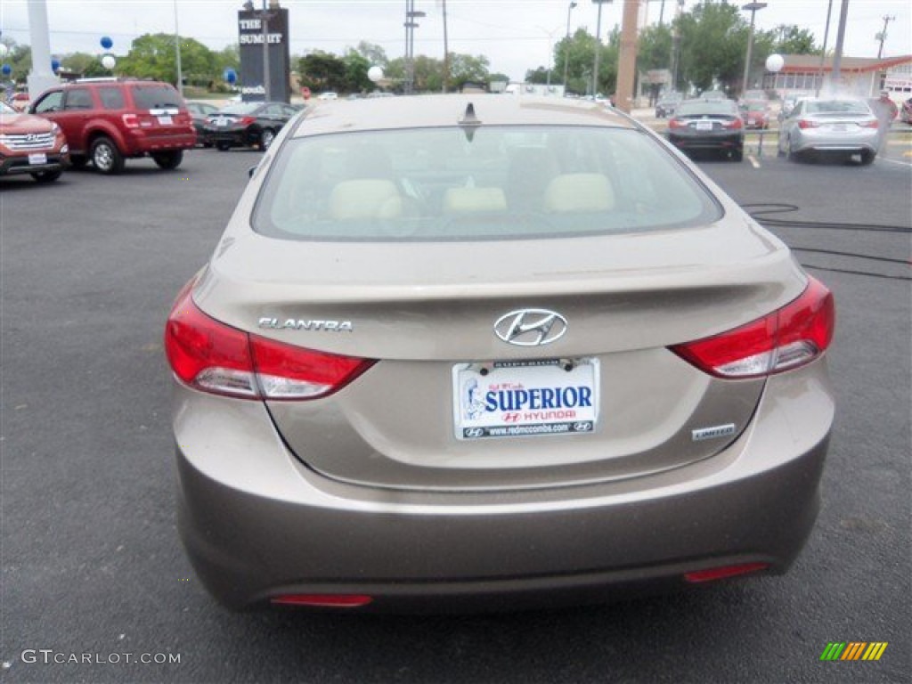 2013 Elantra Limited - Desert Bronze / Beige photo #8