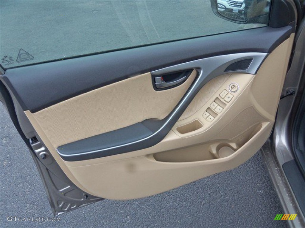 2013 Elantra Limited - Desert Bronze / Beige photo #10