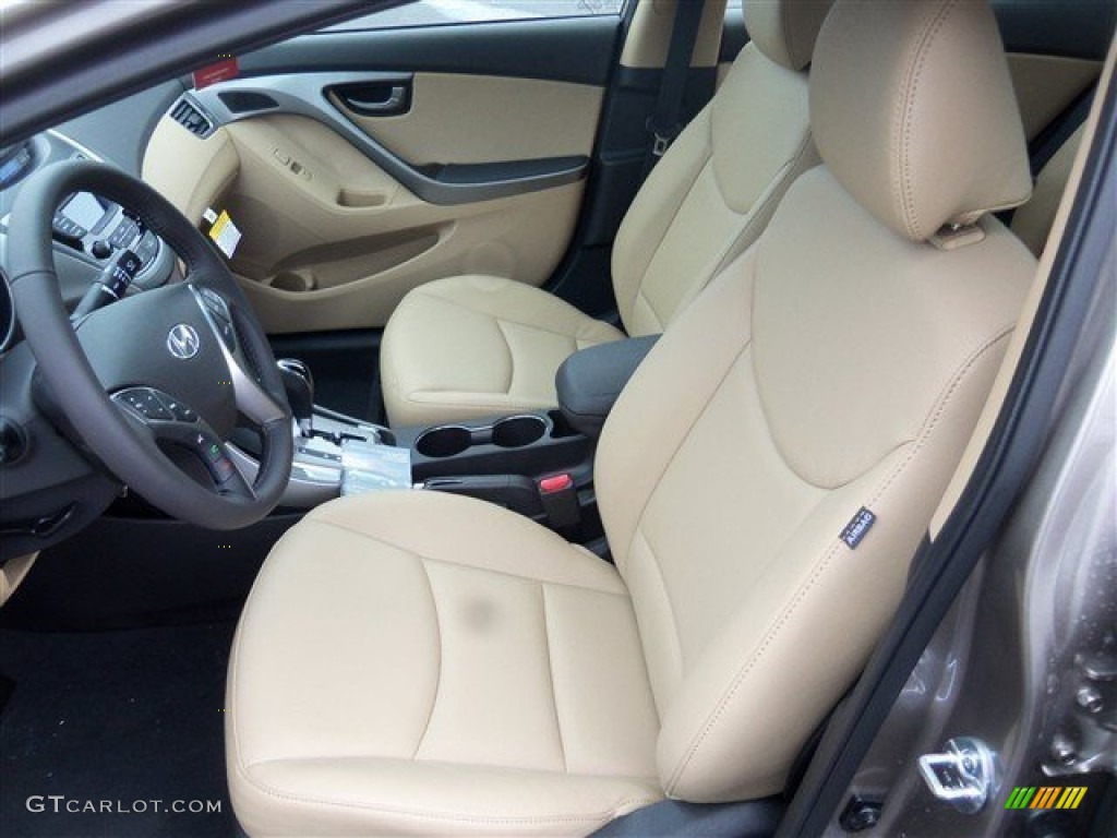 2013 Elantra Limited - Desert Bronze / Beige photo #12