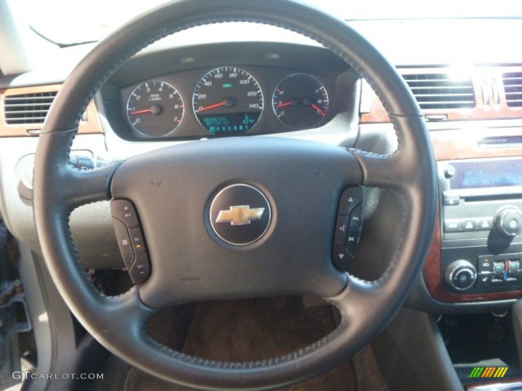 2007 Chevrolet Impala LT Ebony Black Steering Wheel Photo #80237323