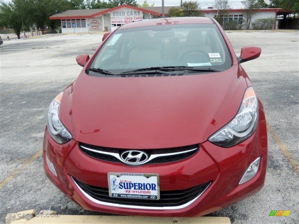 2013 Elantra GLS - Red Allure / Beige photo #1
