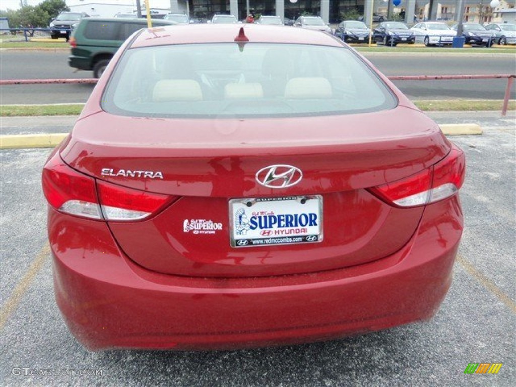 2013 Elantra GLS - Red Allure / Beige photo #6