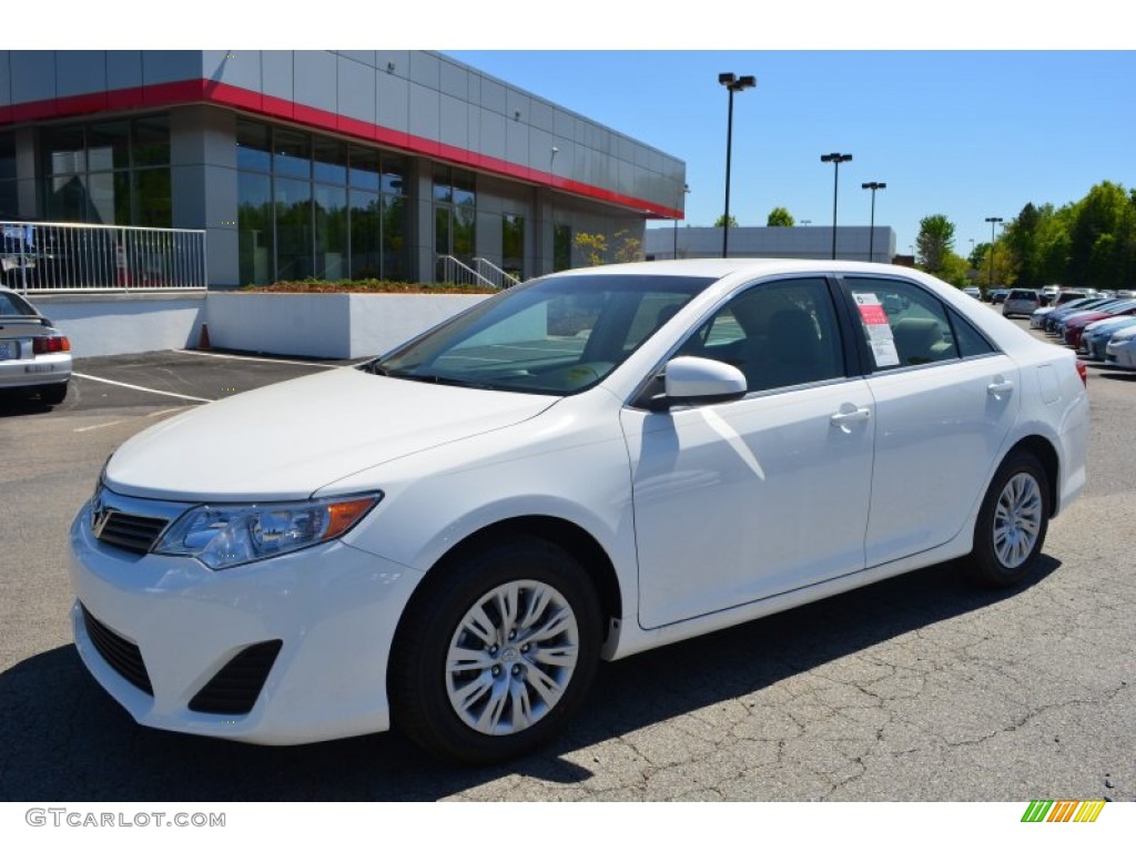 2013 Camry L - Super White / Ash photo #1