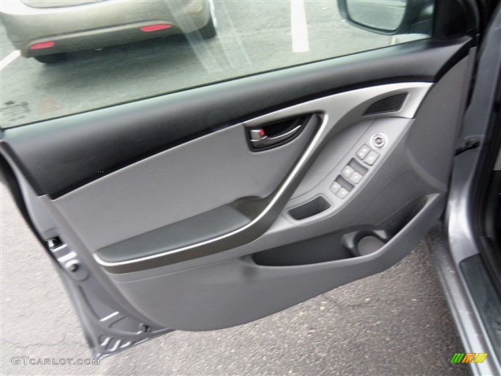 2013 Elantra Limited - Shimmering Air Silver / Gray photo #8