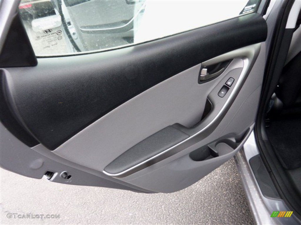 2013 Elantra Limited - Shimmering Air Silver / Gray photo #11