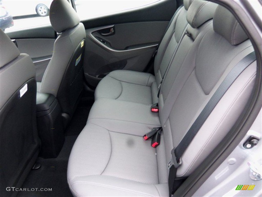 2013 Elantra Limited - Shimmering Air Silver / Gray photo #12