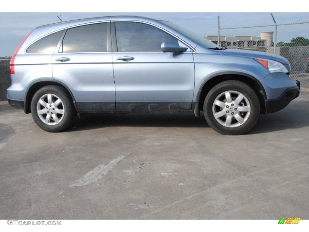 2007 CR-V EX-L - Glacier Blue Metallic / Gray photo #9