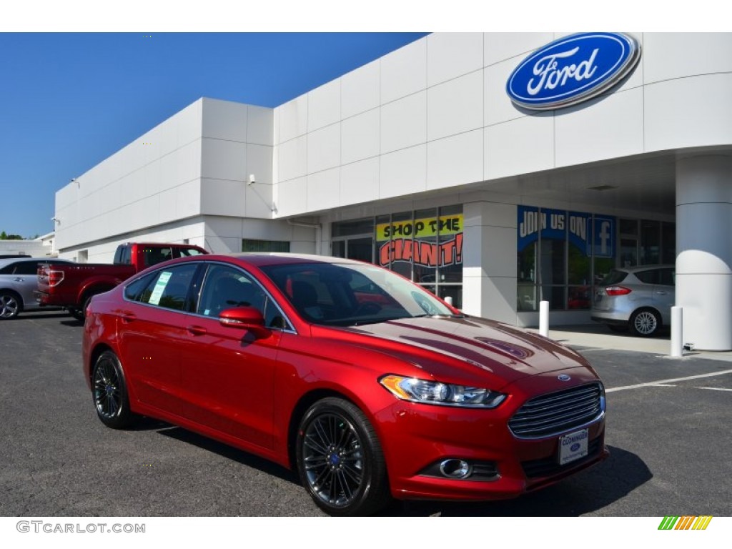 2013 Fusion SE 1.6 EcoBoost - Ruby Red Metallic / Charcoal Black photo #1