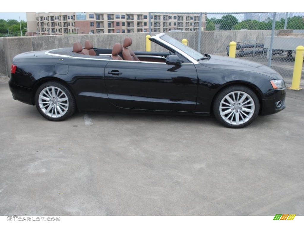 2010 A5 2.0T Cabriolet - Brilliant Black / Cinnamon Brown photo #8