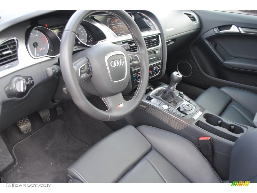 Black Interior 2012 Audi S5 4.2 FSI quattro Coupe Photo #80242400