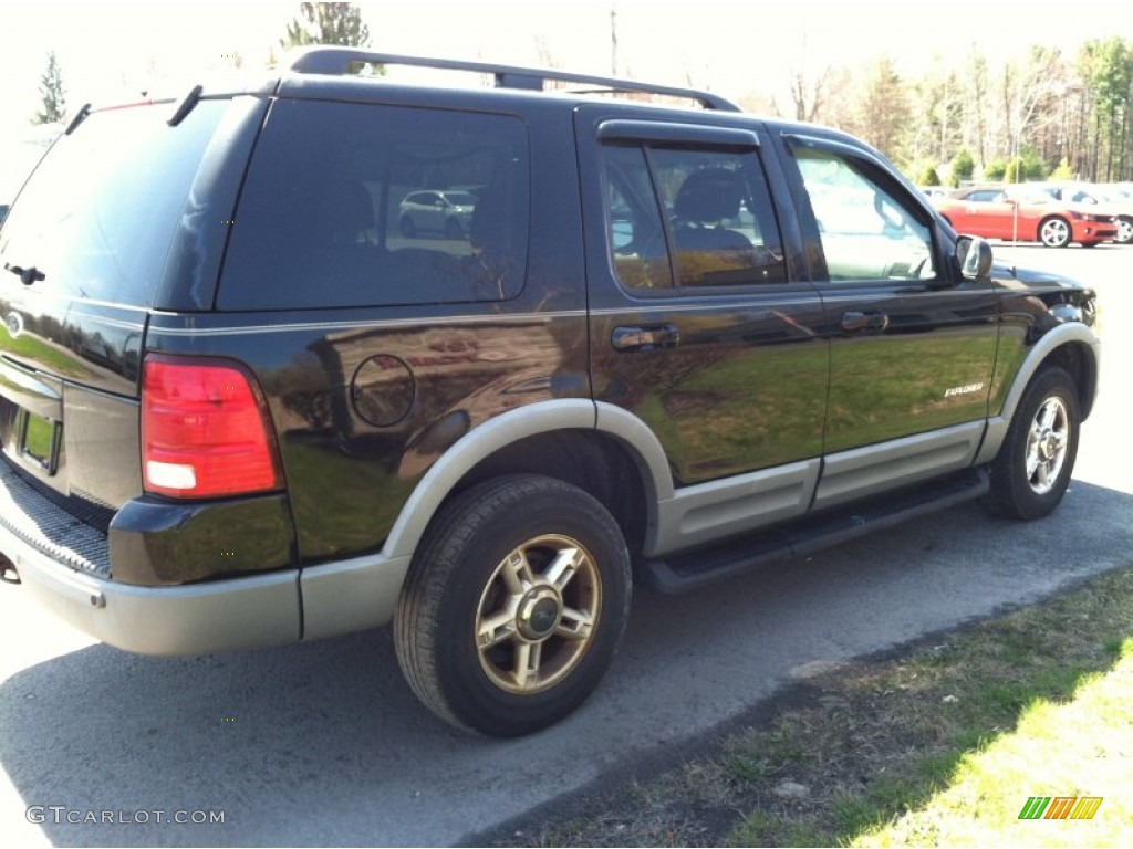 2002 Explorer XLT 4x4 - Black Clearcoat / Midnight Grey photo #5