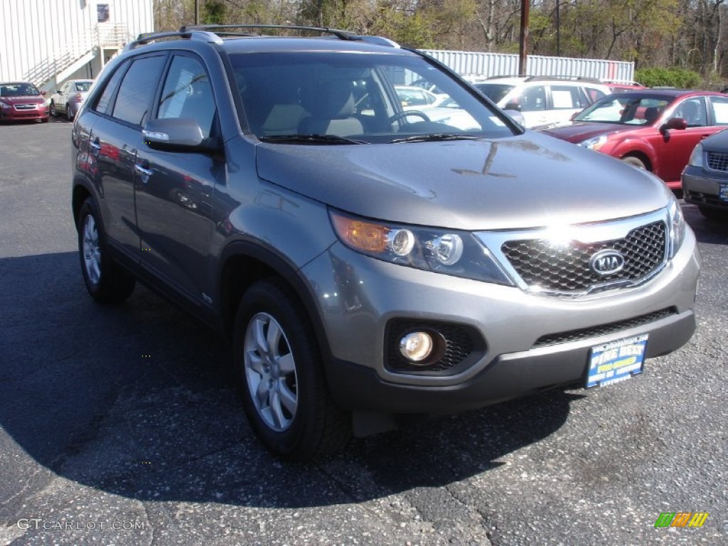 2012 Sorento LX AWD - Titanium Silver / Black photo #3